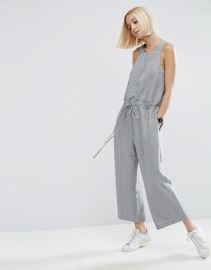 ASOS Jumpsuit in Check with Paperbag Waist at ASOS